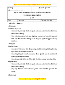 Giáo án Bài 20 Khoa học lớp 4 (Cánh diều): Một số bệnh liên quan đến dinh dưỡng và cách phòng tránh