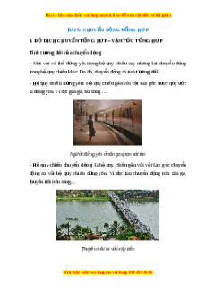 Lý thuyết Vật lý 10 Chân trời sáng tạo Bài 5: Chuyển động tổng hợp