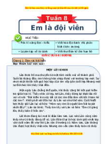 Bài tập cuối tuần Tiếng việt lớp 3 Tuần 8 Chân trời sáng tạo (có lời giải)