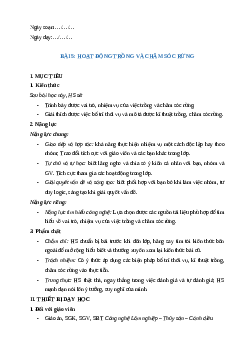 Giáo án Bài 5: Hoạt động trồng và chăm sóc rừng Công nghệ 12 Cánh diều