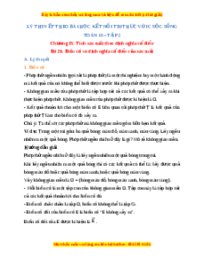 Lý thuyết Toán 10 Kết nối tri thức Bài 26: Biến cố và định nghĩa cổ điển của xác suất