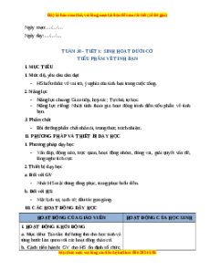 Giáo án Tuần 30 HĐTN lớp 2 Cánh diều