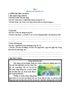 Bộ 3 đề thi khảo sát chất lượng đầu năm Tiếng Việt lớp 4 năm 2025 (có đáp án)