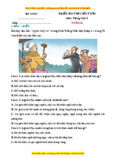 Bài tập cuối tuần Tiếng việt 5 Tuần 26 (có lời giải)