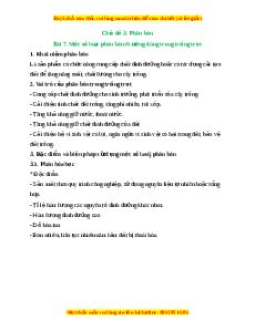 Lý thuyết Công nghệ 10 Trồng trọt Cánh diều Bài 7: Một số loại phân bón thường dùng trong trồng trọt