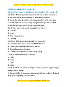 Trắc nghiệm Sự đa dạng và phương pháp nghiên cứu sinh vật Sinh học 10 Kết nối tri thức