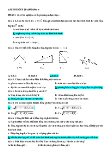 Bài tập ôn tập + Đề kiểm tra Vật Lí 10 Chân trời sáng tạo Chương 5