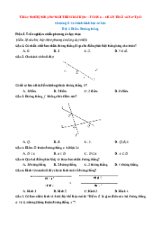 Trắc nghiệm Toán 6 Đúng-Sai, Trả lời ngắn Chương 8 Chân trời sáng tạo (form 2025)