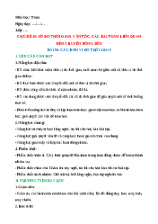 Giáo án Các đơn vị đo thời gian Toán lớp 5 Kết nối tri thức