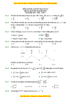 Đề thi thử Toán Sở Lào Cai lần 1 năm 2023
