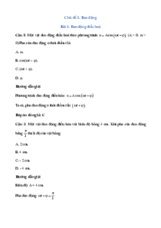 Bộ trắc nghiệm Vật lí 11 Cánh diều có đáp án