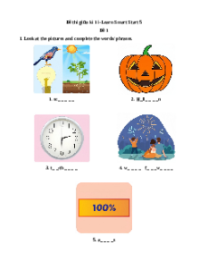 Đề thi giữa kì 1 Tiếng Anh lớp 5 i-Learn Smart Start (Đề 1)