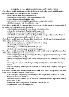 Câu hỏi ôn thi Trạng Nguyên Tiếng Việt lớp 4 Chủ điểm 11: Sắp xếp thành câu, đoạn văn hoàn chỉnh