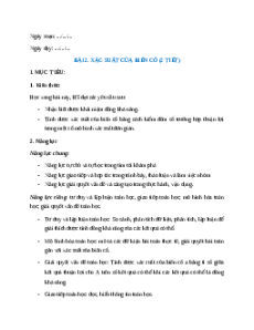 Giáo án Xác suất của biến cố Toán 9 Chân trời sáng tạo
