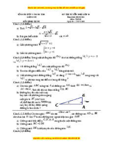 Đề thi vào 10 môn Toán tỉnh Long An (Hệ không chuyên) năm 2021
