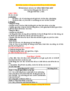 Giáo án Bài 23 Địa lí 6 Kết nối tri thức (2024): Sự sống trên Trái Đất