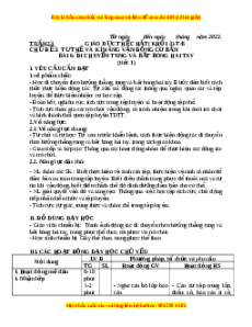 Giáo án Bài 6: Di chuyển tung và bắt bóng hai tay Gdtc 3 Cánh diều