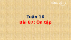 Giáo án Powerpoint Bài 87: Ôn tập Tiếng việt lớp 1 Cánh diều