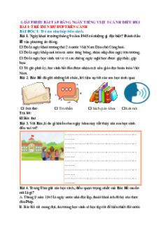 Phiếu bài tập hàng ngày Tiếng việt lớp 5 Cánh diều