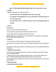 Giáo án Toán 8 Tính chất đường phân giác của tam giác Chân trời sáng tạo