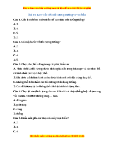 Trắc nghiệm Bài 14 Tin học 10 Kết nối tri thức: Làm việc với đối tượng đường và văn bản