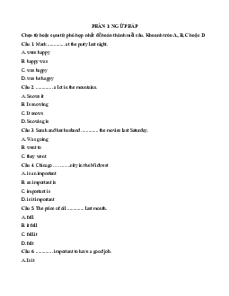 (Ôn thi Viên chức Mầm non) 1128 câu hỏi tiếng Anh A2