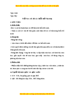 Giáo án Biểu đồ tranh Toán 6 Chân trời sáng tạo