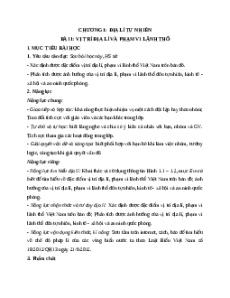 Giáo án Bài 1 Địa lí 12 Kết nối tri thức (2024): Vị trí địa lí và phạm vi lãnh thổ