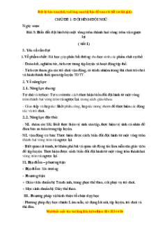 Giáo án Gdtc 3 Bài 3 Kết nối tri thức: Biến đội hình từ một vòng trong thành hai, ba vòng tròn và ngược lại