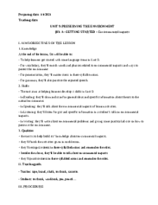 Giáo án Unit 9: Choosing a career Tiếng Anh 12 (mới CV 5512)