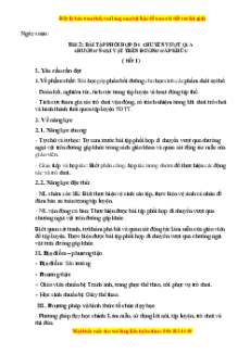 Giáo án Gdtc 3 Bài 2 Kết nối tri thức: Phối hợp di chuyển vượt qua các trướng ngại vật trên đường gấp khúc