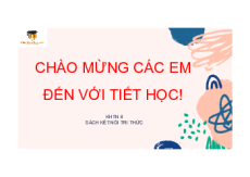 Giáo án Powerpoint Áp suất chất lỏng. Áp suất khí Vật lí 8 - KHTN 8 Kết nối tri thức