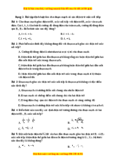 Trắc nghiệm Bài tập định luật Ôm cho đoạn mạch có các điện trở mắc nối tiếp Vật lí 9