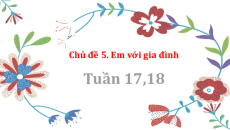 Bài giảng Powerpoint Chủ đề 5: Em với gia đình