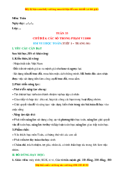 Giáo án Em vui học toán Toán lớp 2 Cánh diều