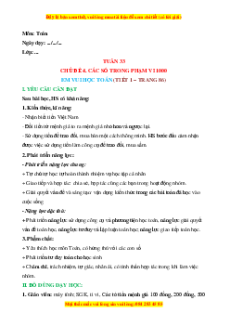 Giáo án Em vui học toán Toán lớp 2 Cánh diều