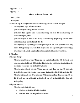 Giáo án Bài 30 Sinh học 12 Kết nối tri thức: Diễn thế sinh thái