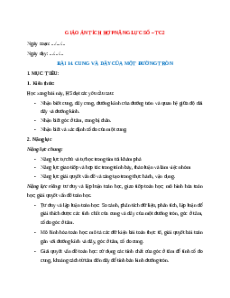 Giáo án Bài 14 Toán 9 Kết nối tri thức (năng lực số)
