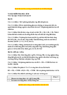 Đề kiểm tra Học kì 2 Hóa học 9