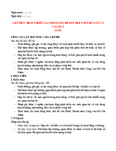 Giáo án HĐTN 12 Kết nối tri thức (năm 2025) | Giáo án Hoạt động tự nhiên 12 mới, chuẩn nhất