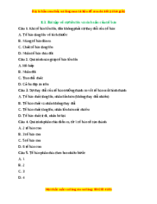 Trắc nghiệm Sự lớn lên và sinh sản của tế bào KHTN 6 Kết nối tri thức