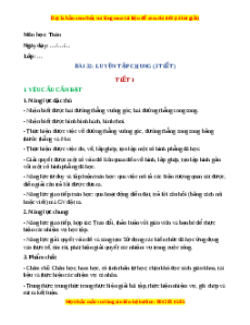 Giáo án Luyện tập chung Toán 4 Kết nối tri thức
