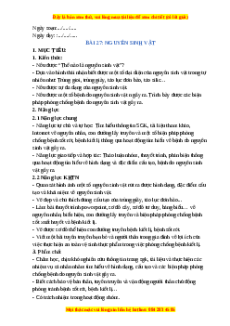 Giáo án Bài 27 KHTN 6 Chân trời sáng tạo (2024): Nguyên sinh vật