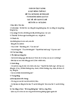 (Ôn thi Viên chức Mầm non) Giáo án Thực hành Hoạt động thể dục