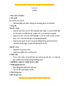 Giáo án Tuần 6 HĐTN lớp 4 Cánh diều