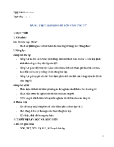 Giáo án Bài 11: Thực hành đo độ lớn cảm ứng từ Vật Lí 12 Chân trời sáng tạo