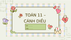 Giáo án Powerpoint Bài tập cuối chương 1 Toán 11 Cánh diều