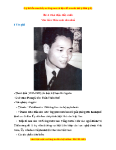 Tác giả - tác phẩm Bài 7: Giai điệu đất nước Ngữ văn 7 Kết nối tri thức