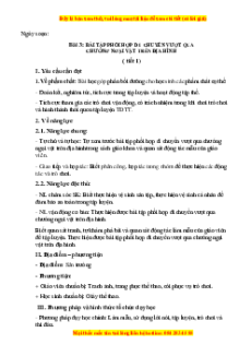Giáo án Gdtc 3 Bài 3 Kết nối tri thức: Bài tập tại chỗ tung - bắt bóng bằng hai tay
