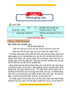 Bài tập cuối tuần Tiếng Việt 4 Tuần 7 Chân trời sáng tạo (có lời giải)